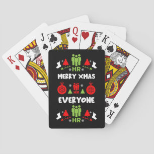 Baraja De Cartas Recursos humanos Fea Regalos de Santa Navidad