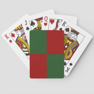 Baraja De Cartas Red and Green Rectangles