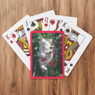 Baraja De Cartas Red Border Family Photo