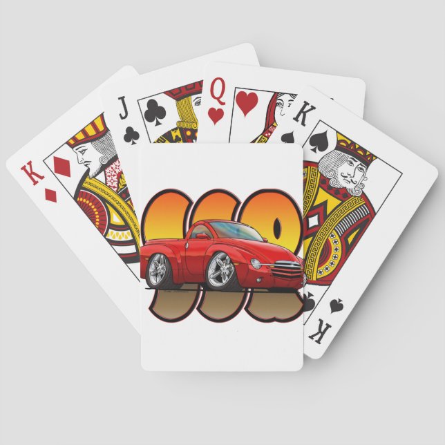 Baraja De Cartas Red Chevy SSR (Reverso)