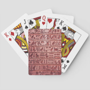 Baraja De Cartas Red de jeroglíficos egipcios antiguos