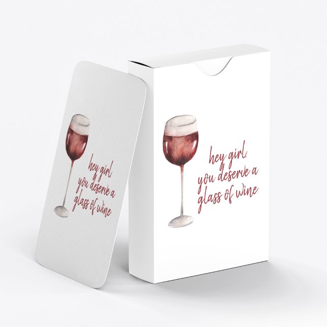Baraja De Cartas Red Hey Chica Te Mereces Una Cita De Vino (Subido por el creador)