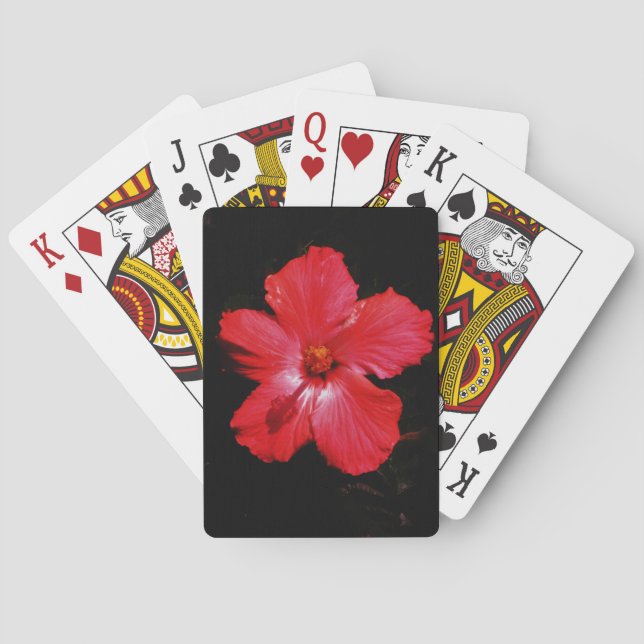 Baraja De Cartas Red Hibiscus (Reverso)