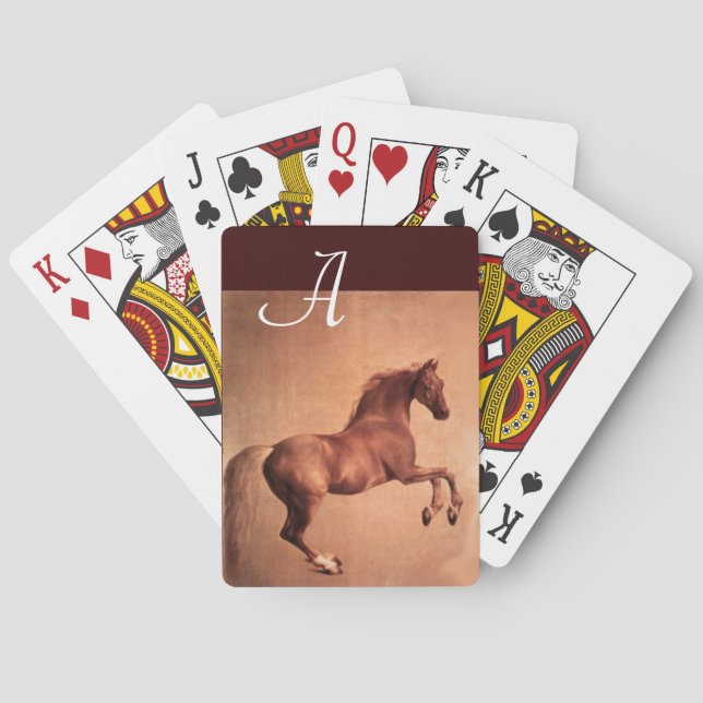 BARAJA DE CARTAS RED HORSE MONOGRAM (Reverso)