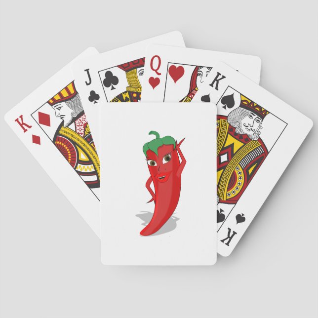 Baraja De Cartas Red Hot Pepper Diva (Reverso)