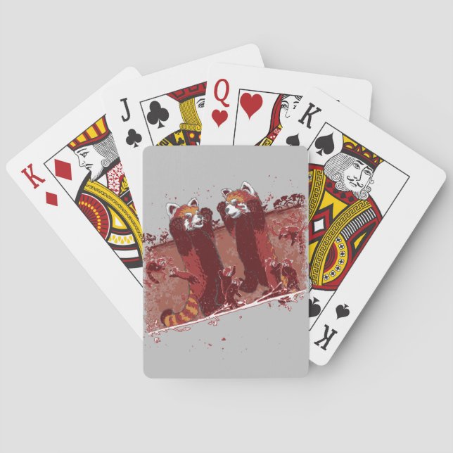 Baraja De Cartas Red Panda Fury (Reverso)