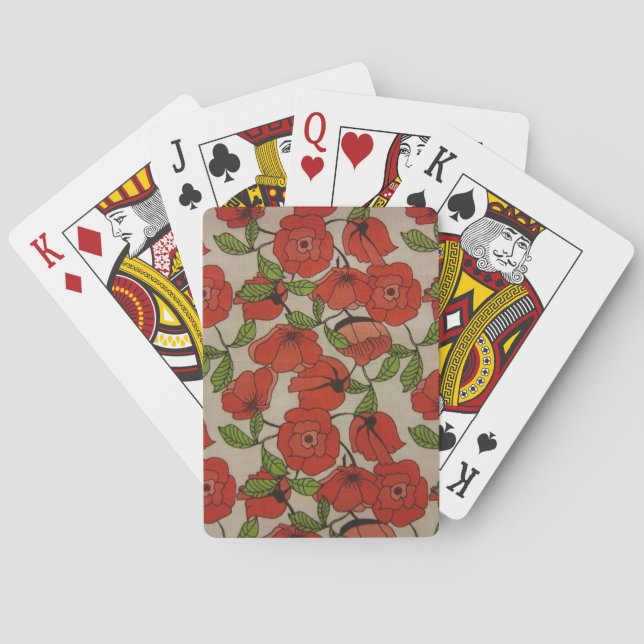 Baraja De Cartas Red Poppies (Reverso)