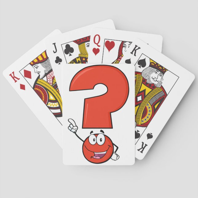 Baraja De Cartas Red Question Mark Playing Cards (Reverso)