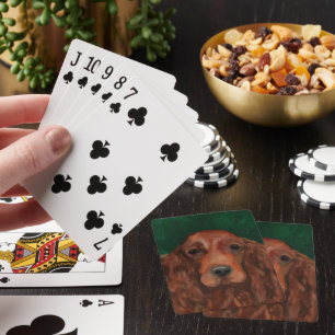 Baraja De Cartas Red Setter de Irlanda