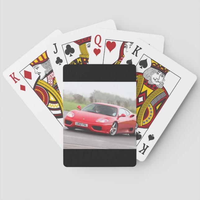 Baraja De Cartas Red Sports Car (Reverso)