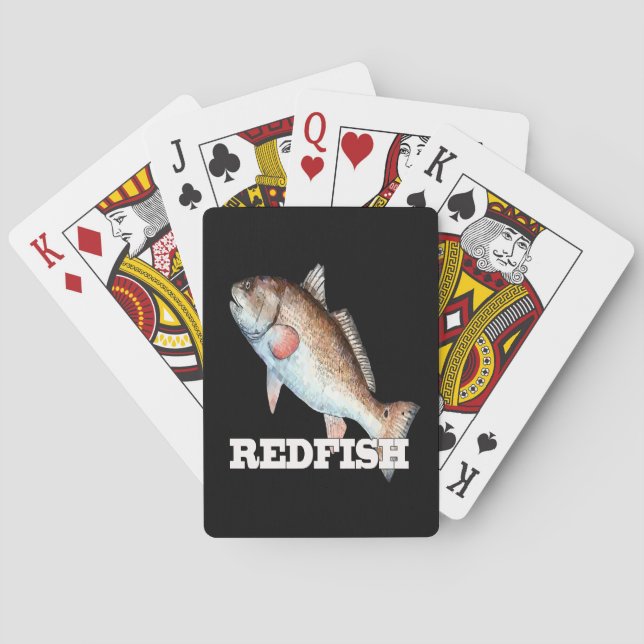 Baraja De Cartas Redfish Playing Cards (black) (Reverso)