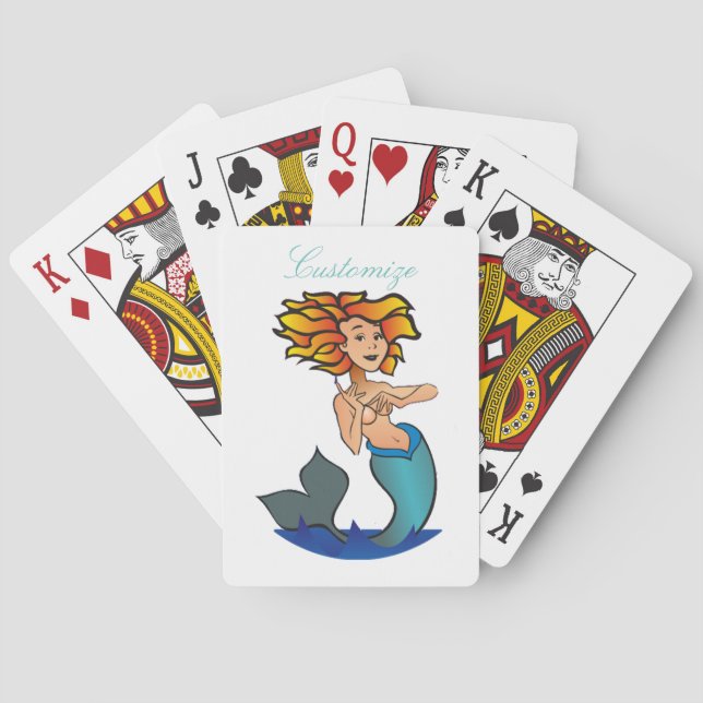 Baraja De Cartas Redheaded Mermaid Thunder_Cove (Reverso)