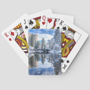 Baraja De Cartas Reflexión del invierno en Yosemite