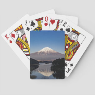 Baraja De Cartas Reflexión del lago Mt Fuji