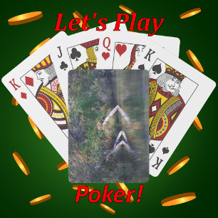 Baraja De Cartas Reflexiones de otoño en la zona de recreo de los l