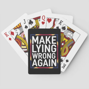 Baraja De Cartas Regalo Anti-Trump Vuelve a Hacer que Mentir sea In