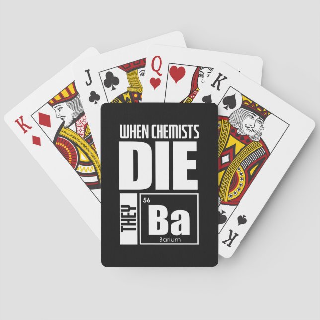 Baraja De Cartas Regalo científico | Hermosa Química (Reverso)