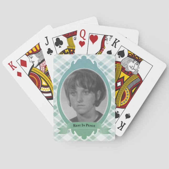 Baraja De Cartas regalo conmemorativo de descanso en paz (Reverso)