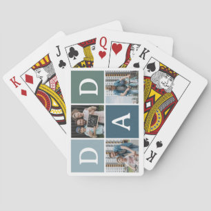 Baraja De Cartas Regalo de 3 fotos 'PAPÁ' moderno