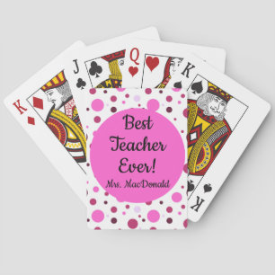 Baraja De Cartas Regalo de agradecimiento a maestros mejor maestro