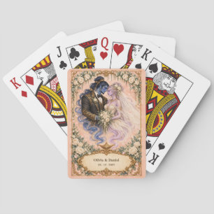 Baraja De Cartas Regalo de boda Novia y Novio Genio Personalizado