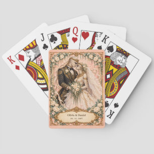 Baraja De Cartas Regalo de boda Novia y Novio Momia Personalizado