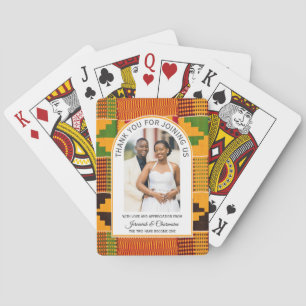 Baraja De Cartas Regalo de Favor de BODAS africano ghanés Kente