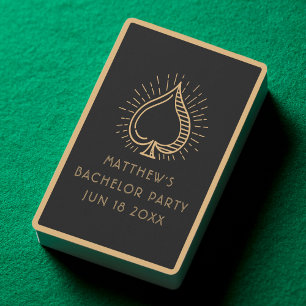 Baraja De Cartas Regalo de fiesta de casamiento de los hombres del 