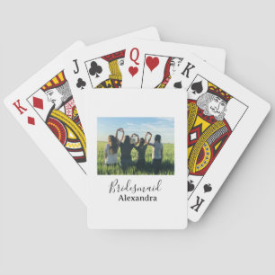 Baraja De Cartas Regalo de foto caligrafía nombre escuadrón de novi