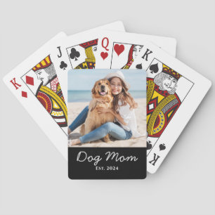 Baraja De Cartas Regalo de foto de Mamá Perruna Establecida