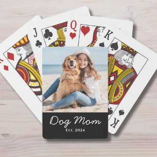 Baraja De Cartas Regalo de foto de Mamá Perruna Establecida