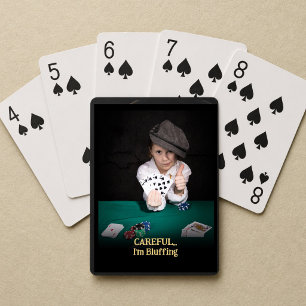 Baraja De Cartas Regalo de foto divertido niño cuidadoso Estoy faro