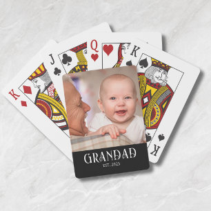 Baraja De Cartas Regalo de foto establecido por el abuelo