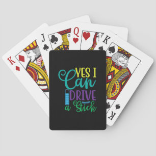 Baraja De Cartas Regalo de Halloween Sí Puedo Conducir Un Palo