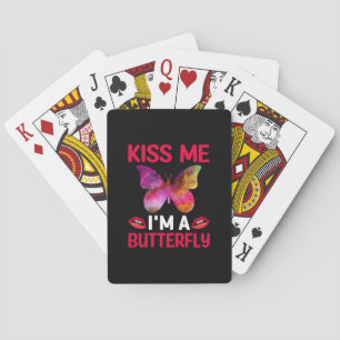 Baraja De Cartas Regalo de mariposa   Bésame Soy Una Mariposa