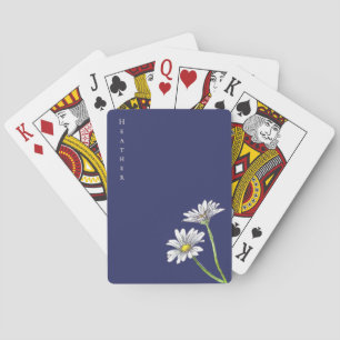 Baraja De Cartas Regalo de Navidad boho floral de acuarela personal