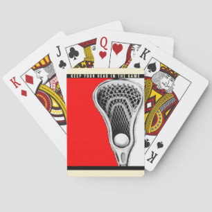 Baraja De Cartas Regalo de novedad de lacrosse