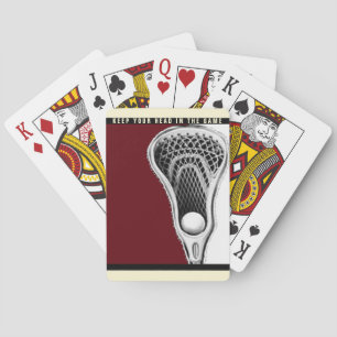 Baraja De Cartas Regalo de novedad Lacrosse