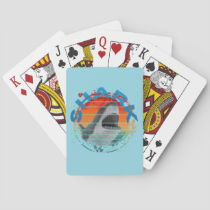 Baraja De Cartas Regalo de pesca de tiburón de pescador vintage