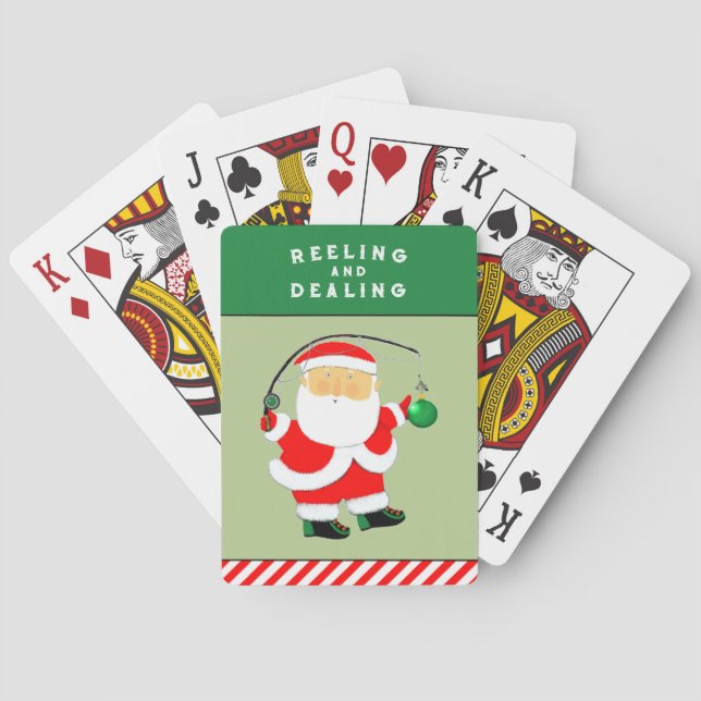 Baraja De Cartas Regalo de vacaciones de pesca (Reverso)