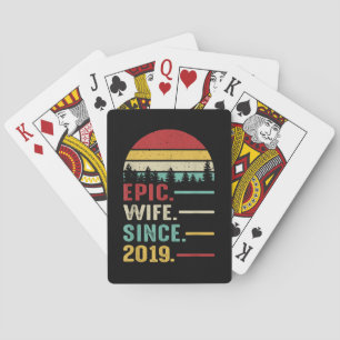 Baraja De Cartas Regalo del 2° aniversario de la Boda para su épica