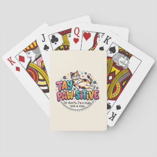 Baraja De Cartas Regalo divertido para amantes de gatos para manten