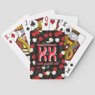Baraja De Cartas Regalo moderno de primer cumpleaños con tema de Tu