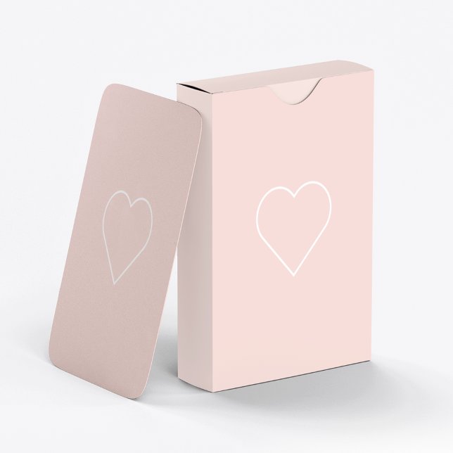 Baraja De Cartas Regalo moderno Pastel Rosa y Corazón Minimalista A (Subido por el creador)