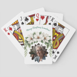 Baraja De Cartas Regalo navideño de festividad de la abuela de navi