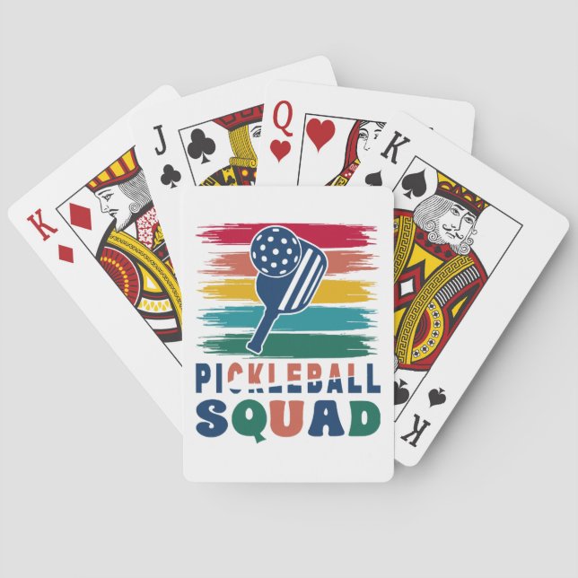 Baraja De Cartas Regalo para jugadores de pickleball (Reverso)