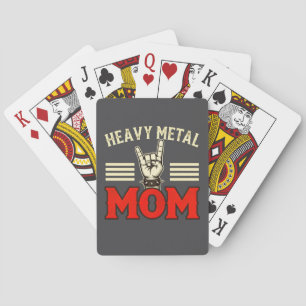 Baraja De Cartas Regalo para madres amantes del rock de Heavy Metal