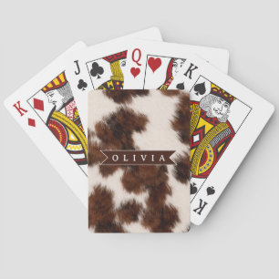 Baraja De Cartas Regalo Personalizado de Vaquera con Estampado de V