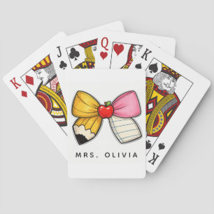 Baraja De Cartas Regalo Personalizado para Maestros Maestro Perso