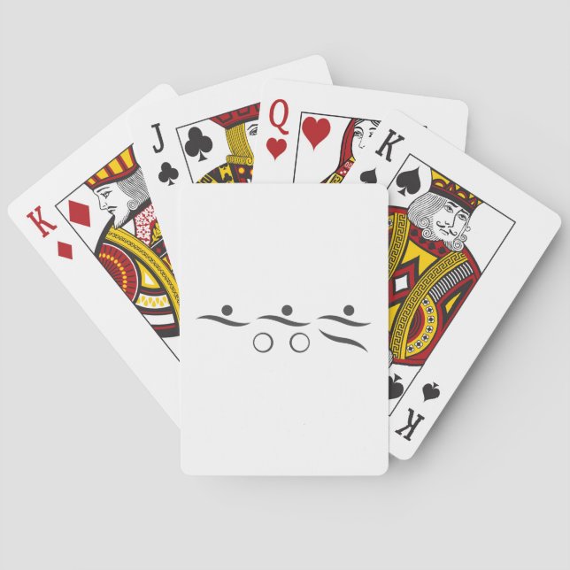 Baraja De Cartas Regalo único de triatlón (Reverso)